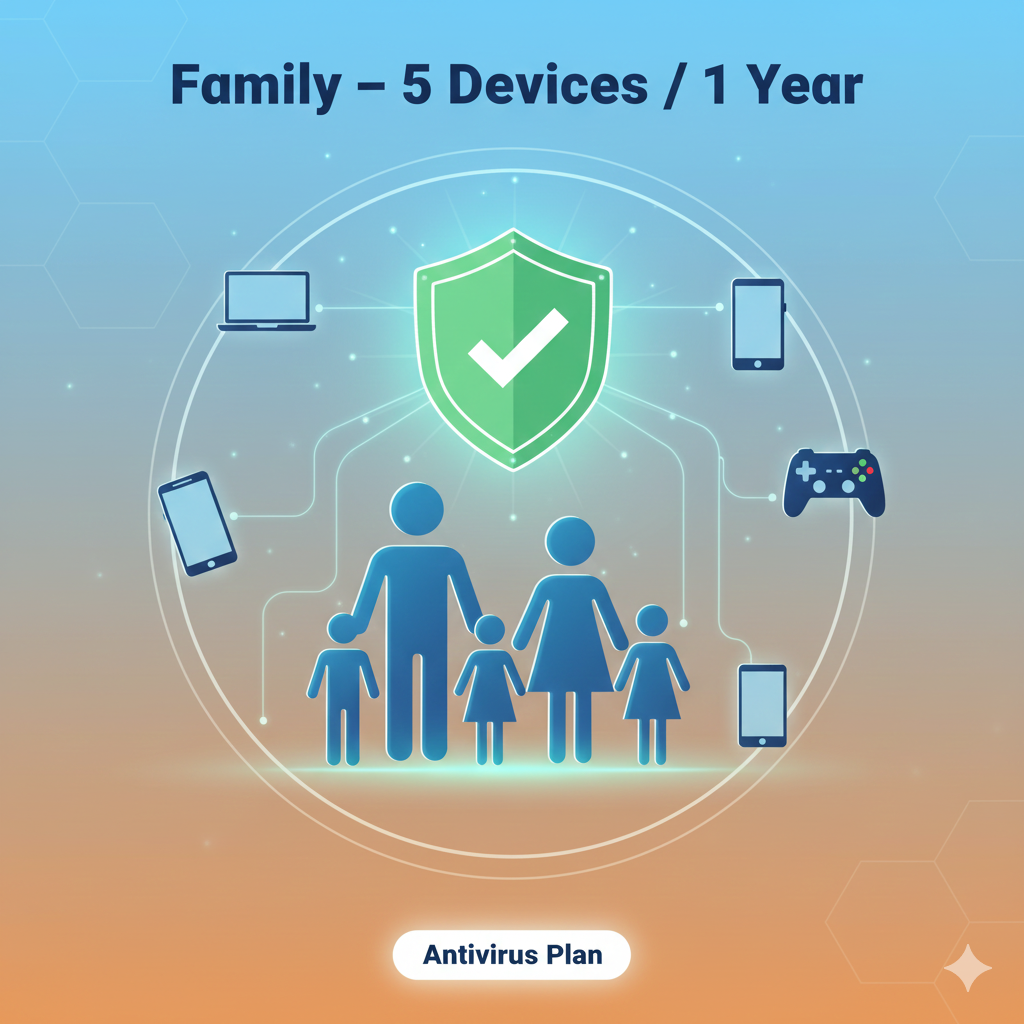 Family – 5 Devices / 1 Year